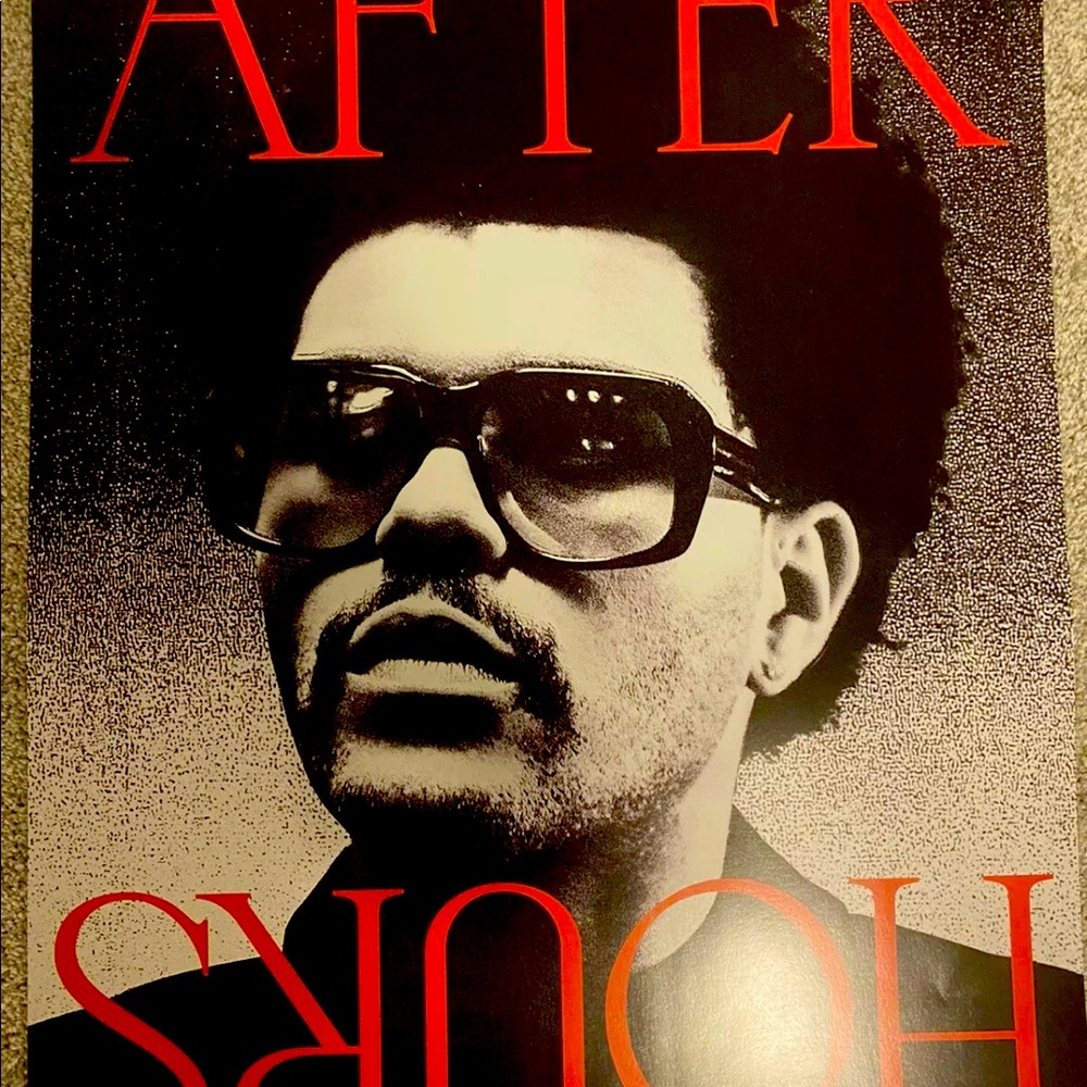 The Weeknd After Hours Unsigned Poster
